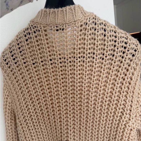 Zara Cream Chunky Knit Cardigan - Picture 5 of 5